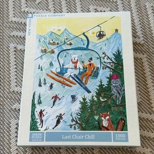New York Puzzle Company Last Chair Chill 1000 piece Puzzle